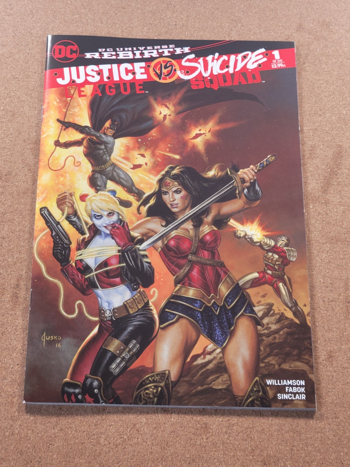 Suicide Squad #1 BuyMeToys Joe Jusko Variant Wonder Woman Harley Quinn DC 2017