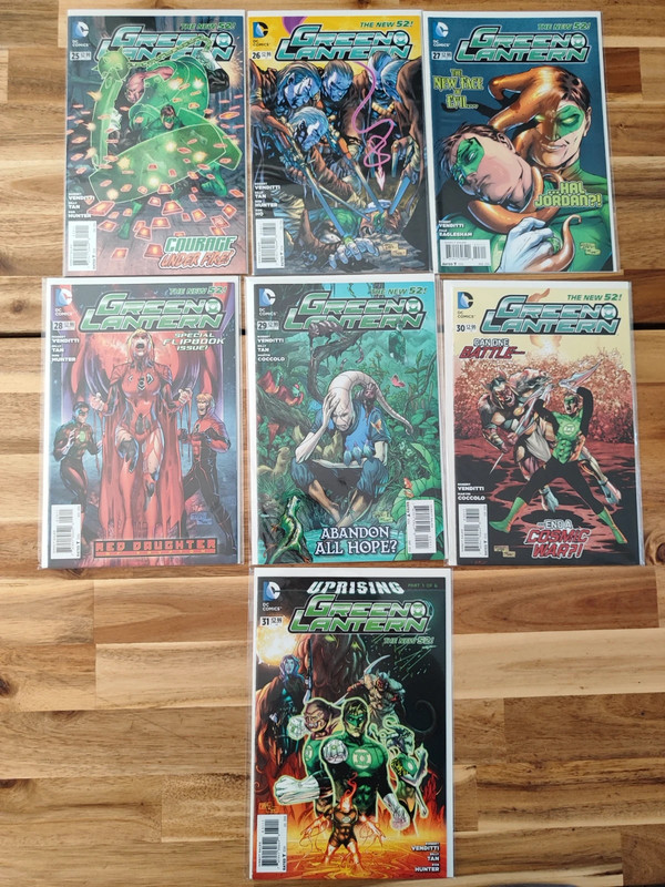 Lot de 7 comics Green Lantern 25-31 - DC Comics - 2013 VO