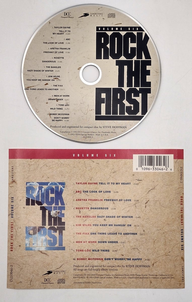 Rock The First - Volume Six - Various Artists (CD, 1992) No Case or Booklet