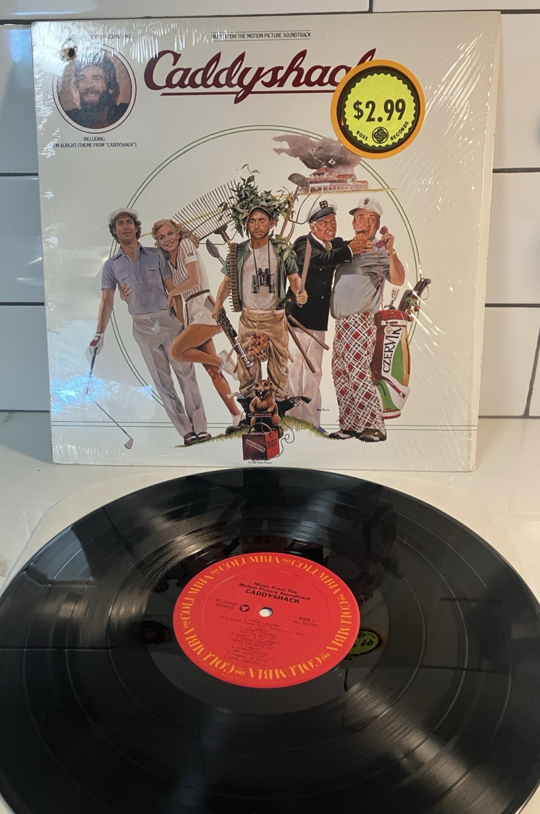 Caddyshack (Motion Picture Soundtrack) ; 1980 LP SHRINK EX  W/HOLEPUNCH