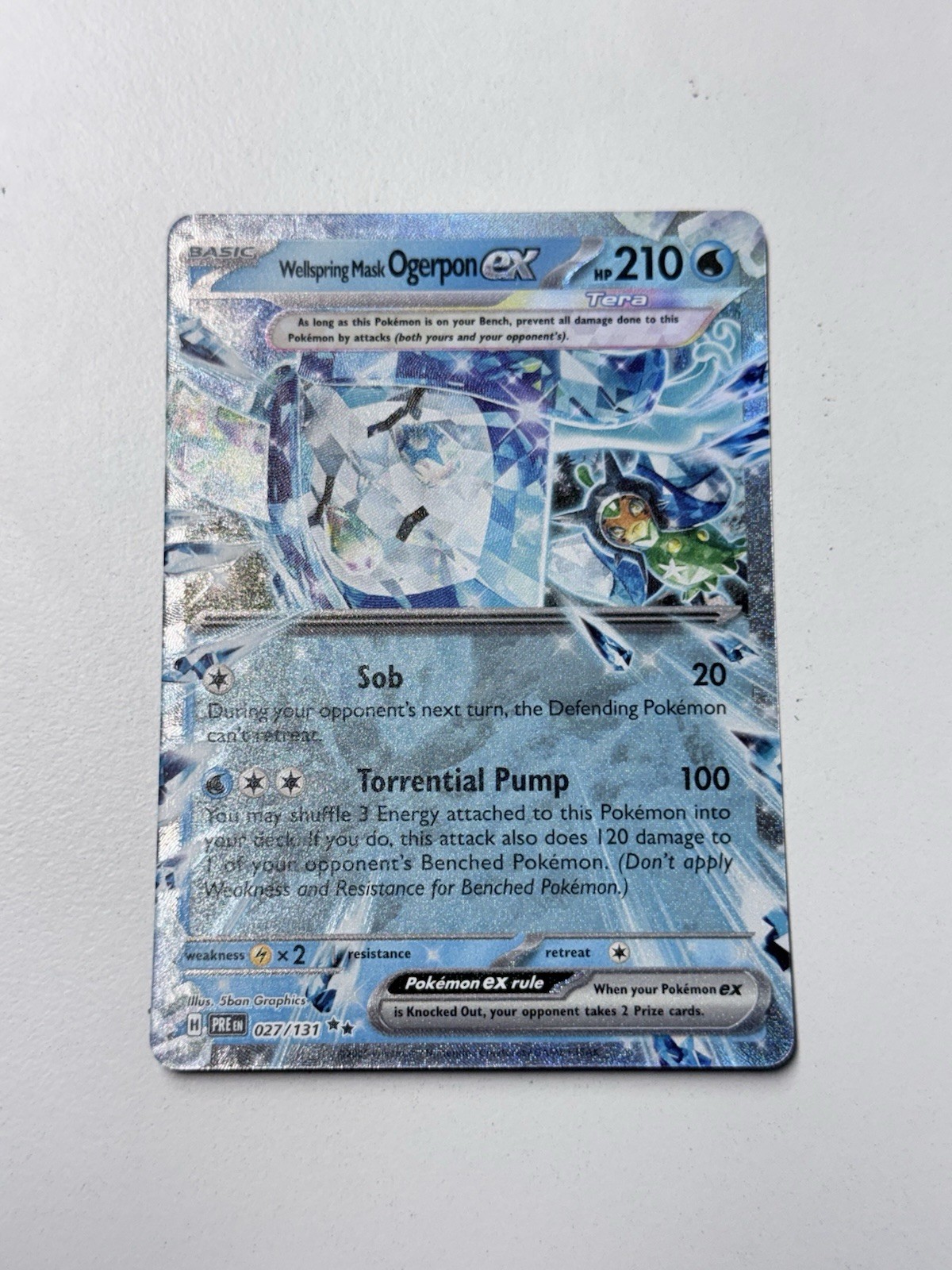 Wellspring Mask Ogerpon ex 064/167 Sv06: Twilight Masquerade Holo