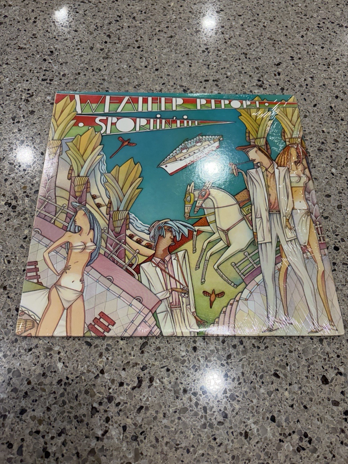 Weather Report Sportin' Life LP Columbia FC 39908 1985 Jazz Fusion Shrink VG+/NM