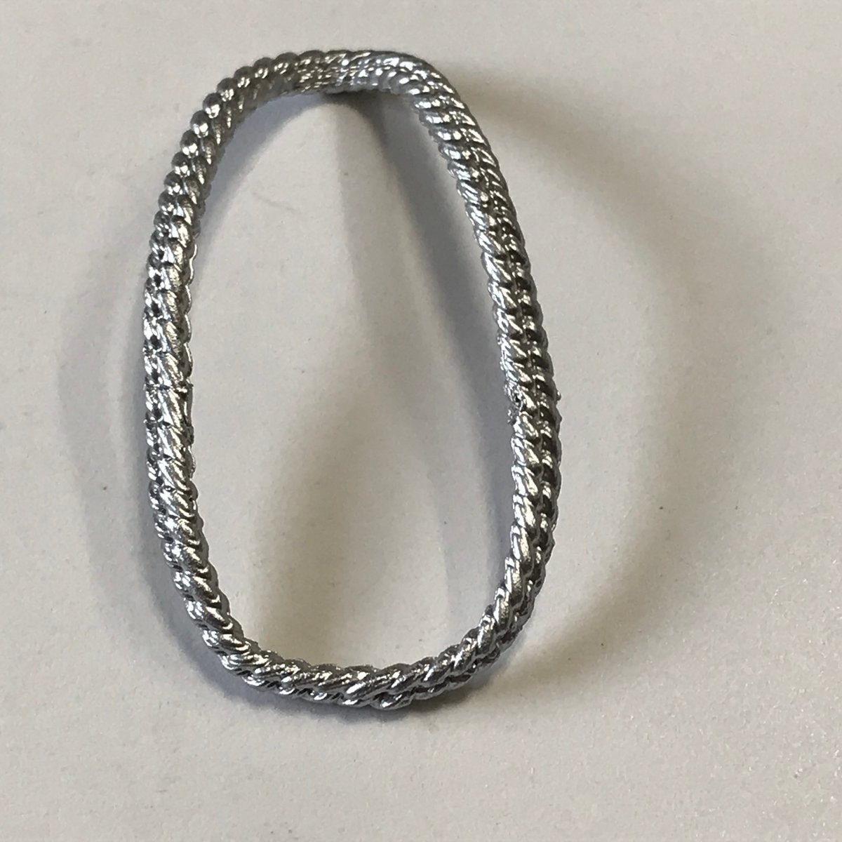 AEW Unrivaled Male Long Silver Chain Necklace Custom Fodder Max Caster