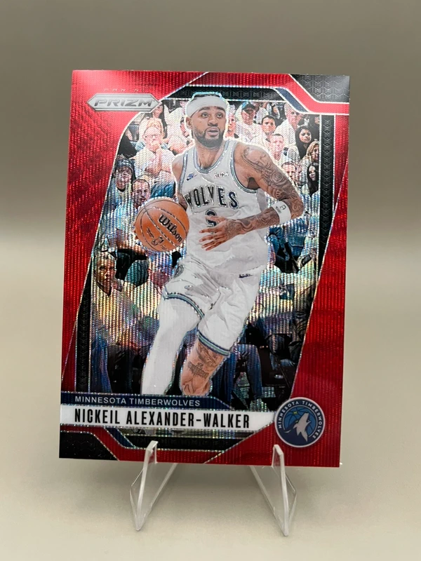 2024-25 Panini Prizm - Nickel Alexander Walker Ruby Wave Prizm