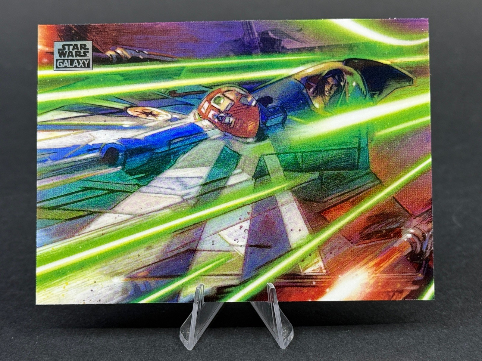 2025 Topps Star Wars Chrome Galaxy Skywalker’s Starfighter Refractor #81