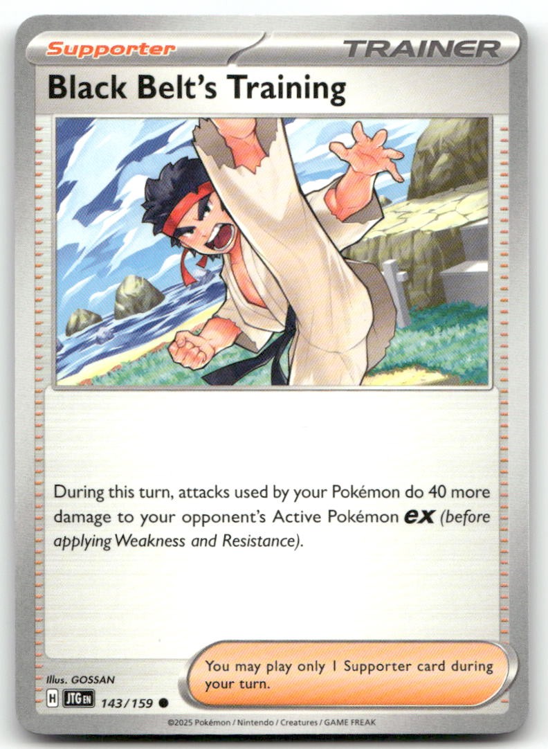 Allenamento Cintura Nera 143/159 Viaggio Comune Insieme Pokemon Near Mint