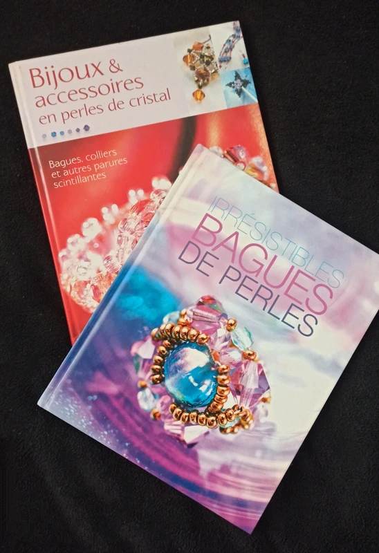 Lot de 2 livres sur les bijoux en perle