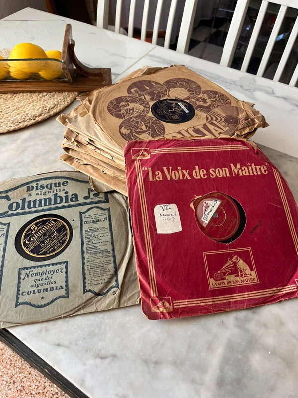 Lot de Disques de phonographe 78T