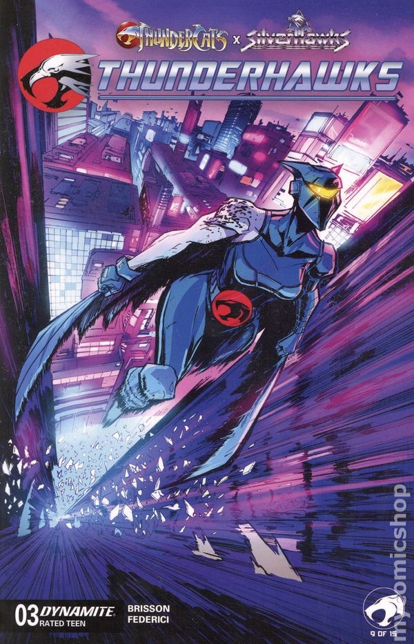 Thundercats X Silverhawks Thunderhawks #3A quasi nuovo 2026 immagine stock
