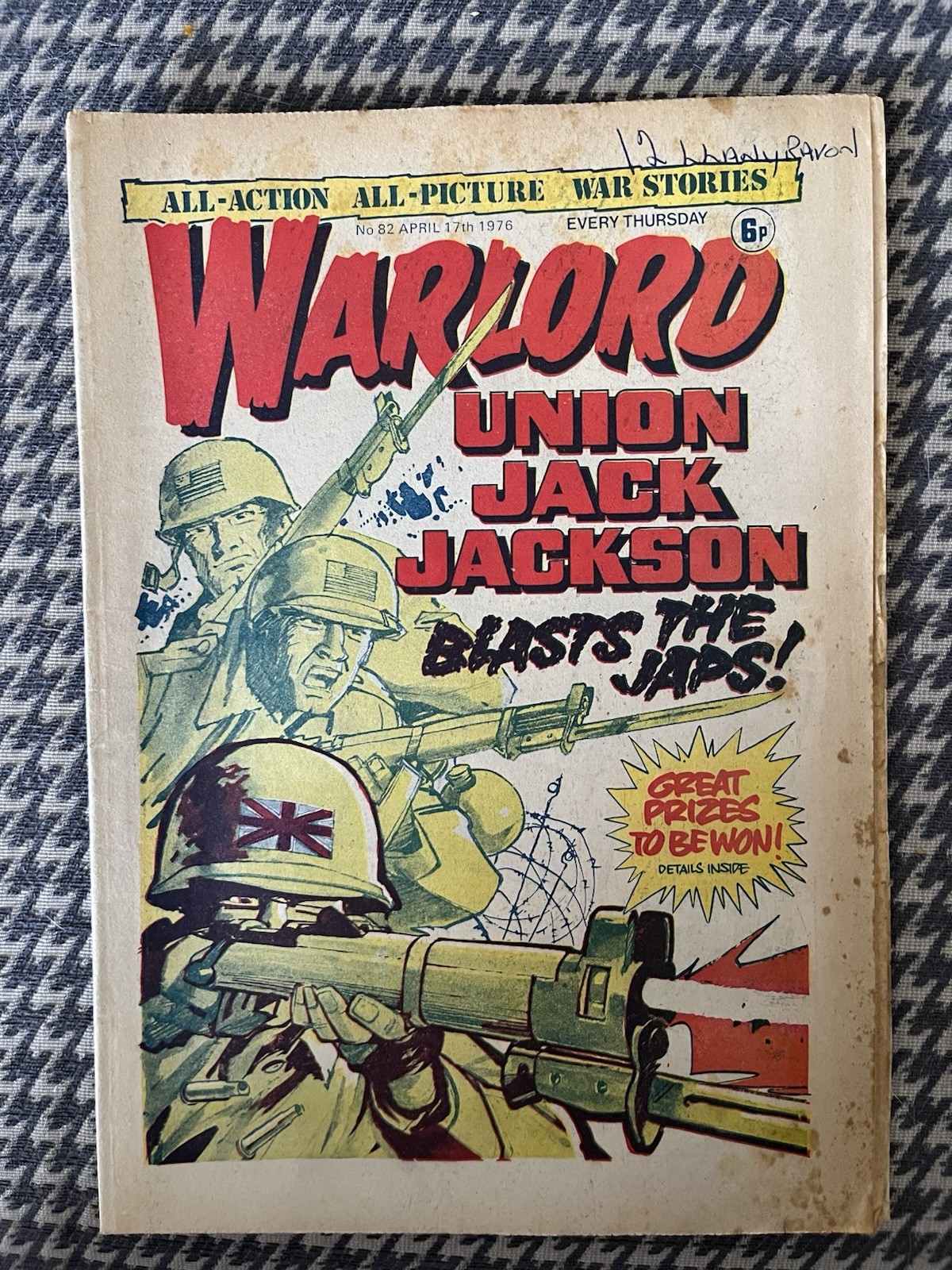 Warlord Comic No# 82 April 17th 1976 FN