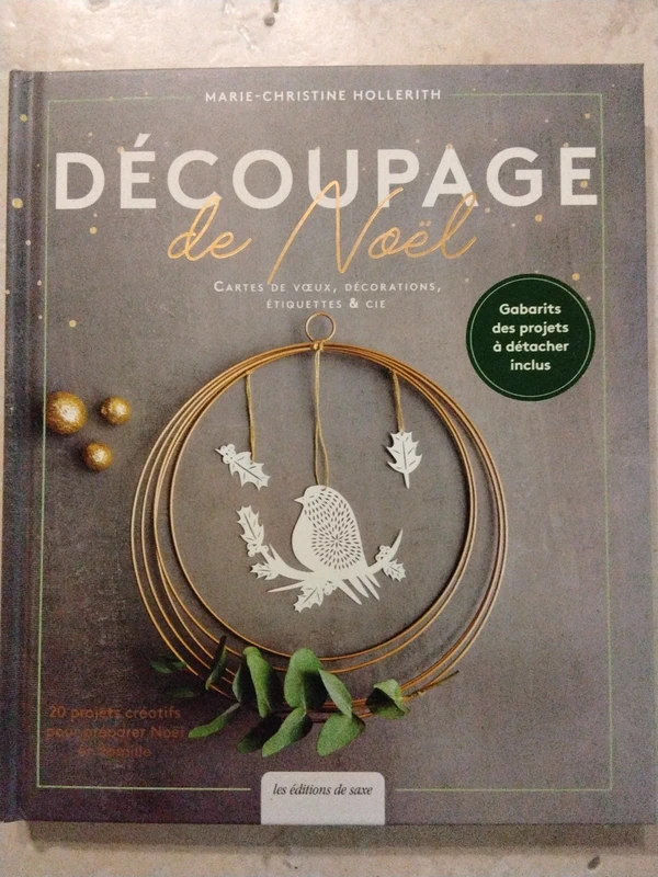Découpage de Noël. Cartes de vœux, deco, étiquettes