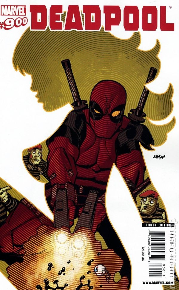 Deadpool Numero 900 #900A Johnson Bordo Bianco FN 2009 Immagine Stock