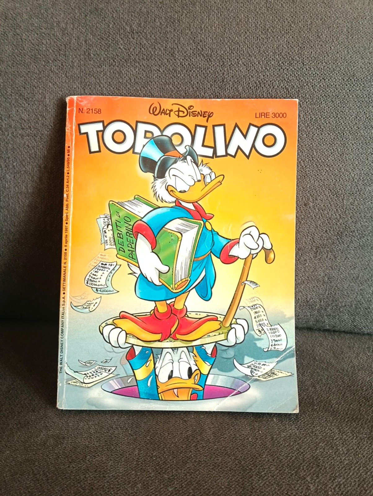 Fumetto Topolino n 2158 aprile 1997, Walt Disney vintage fumetti libro Mondadori