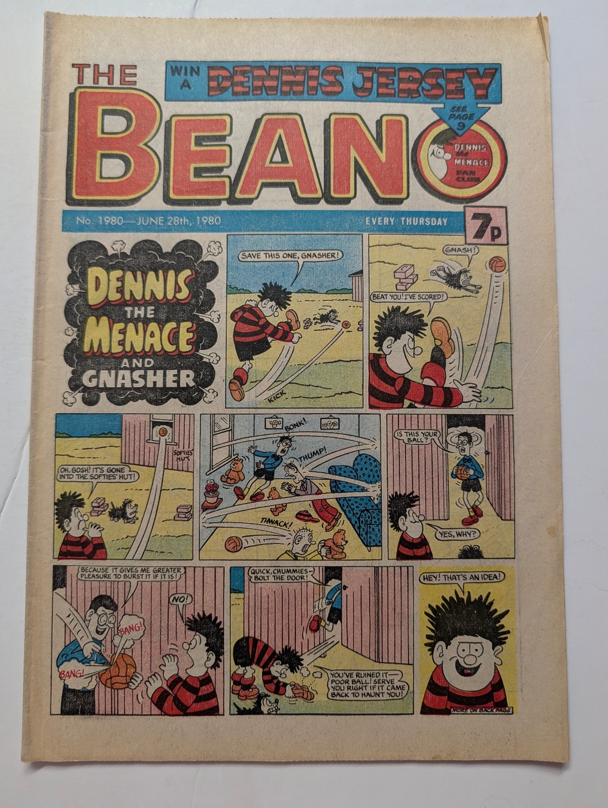 Beano Comic No 1980, June 28th 1980.