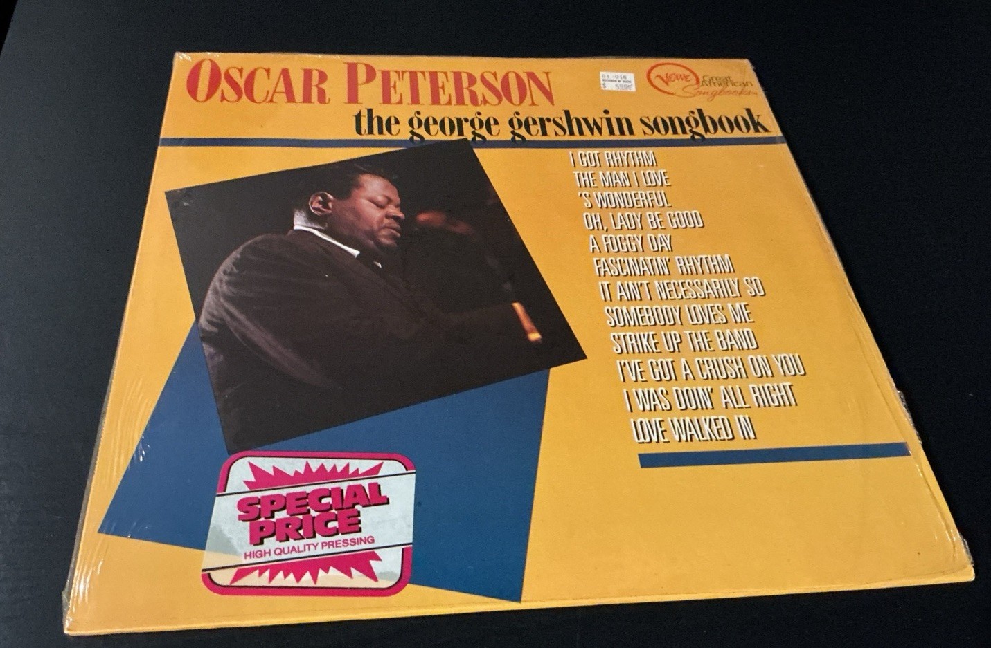 Oscar Peterson "The George Gershwin Songbook" Jazz Vinyl LP, Verve 823 249-1.
