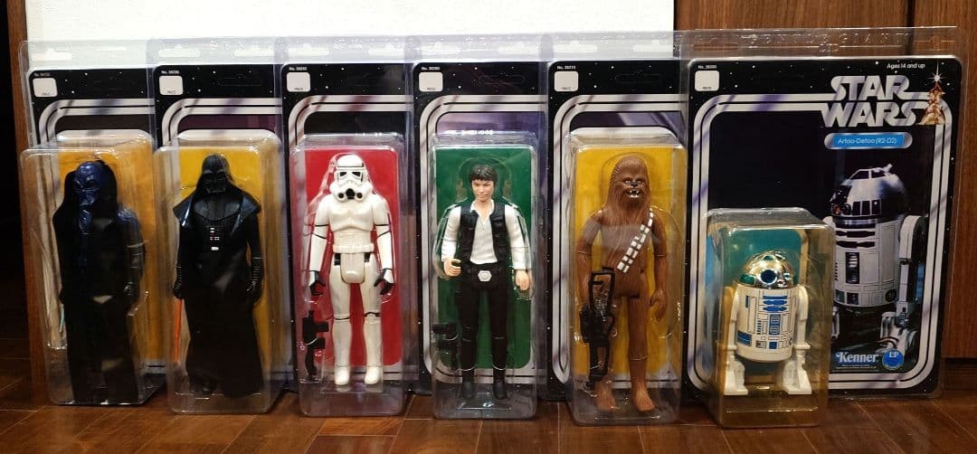STAR WARS 12 pollici set di 6 figure GIGANTE GENTILE / Kenner Darth Vader Stormtrooper