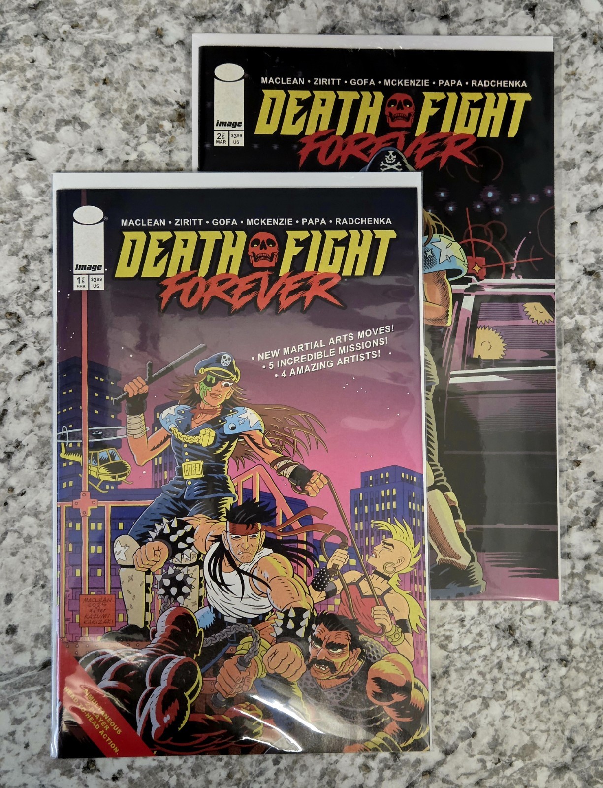 DEATH FIGHT FOREVER #1 #2 1° STAMPA IMMAGINE FUMETTI 2025 NM-/+ ZIRITT LOTTO FUMETTI