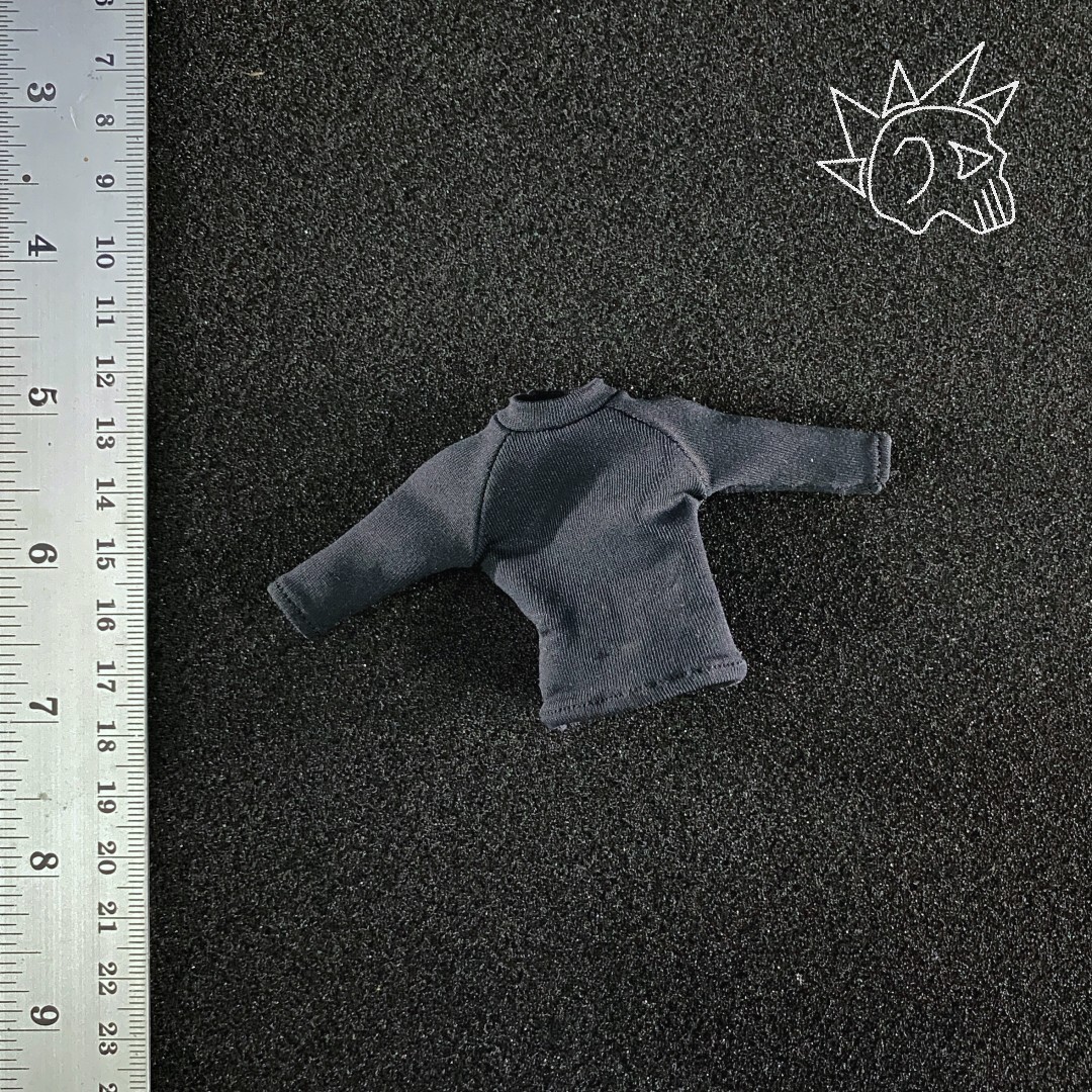 T-shirt manica lunga Ghost scala 1/12 accessorio action figure personalizzato - CT02