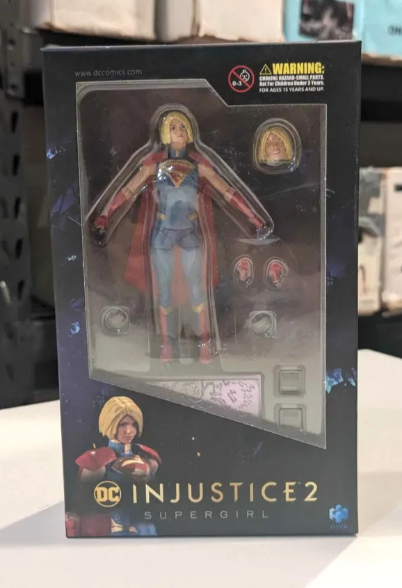 DC COMICS Hiya Toys Injustice 2 Mini Supergirl Modellino Scala 1:18 Nuovo con scatola