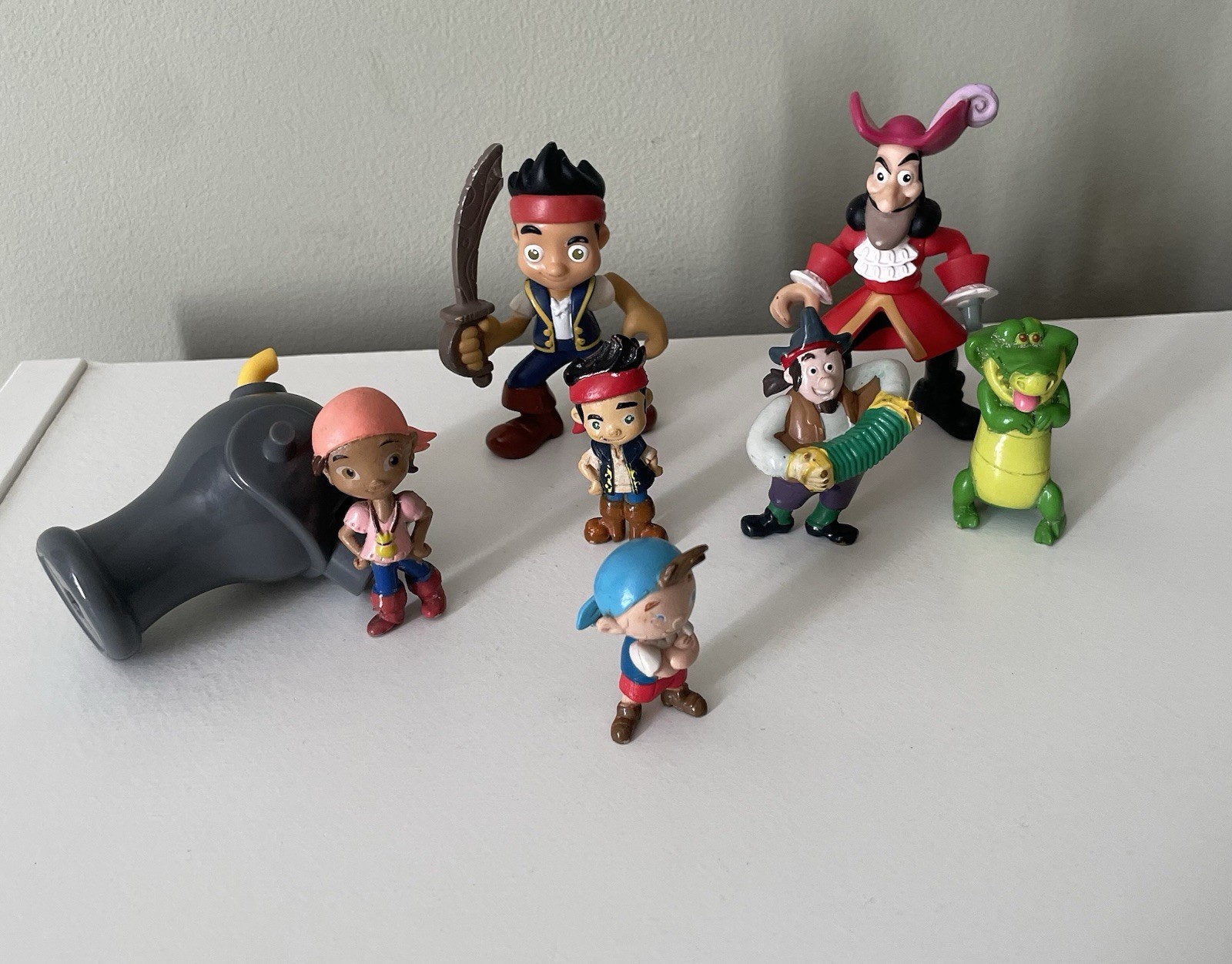 Personaggi Disney Jake e i pirati dell'Isola che non c'è - 7 personaggi usati da collezione