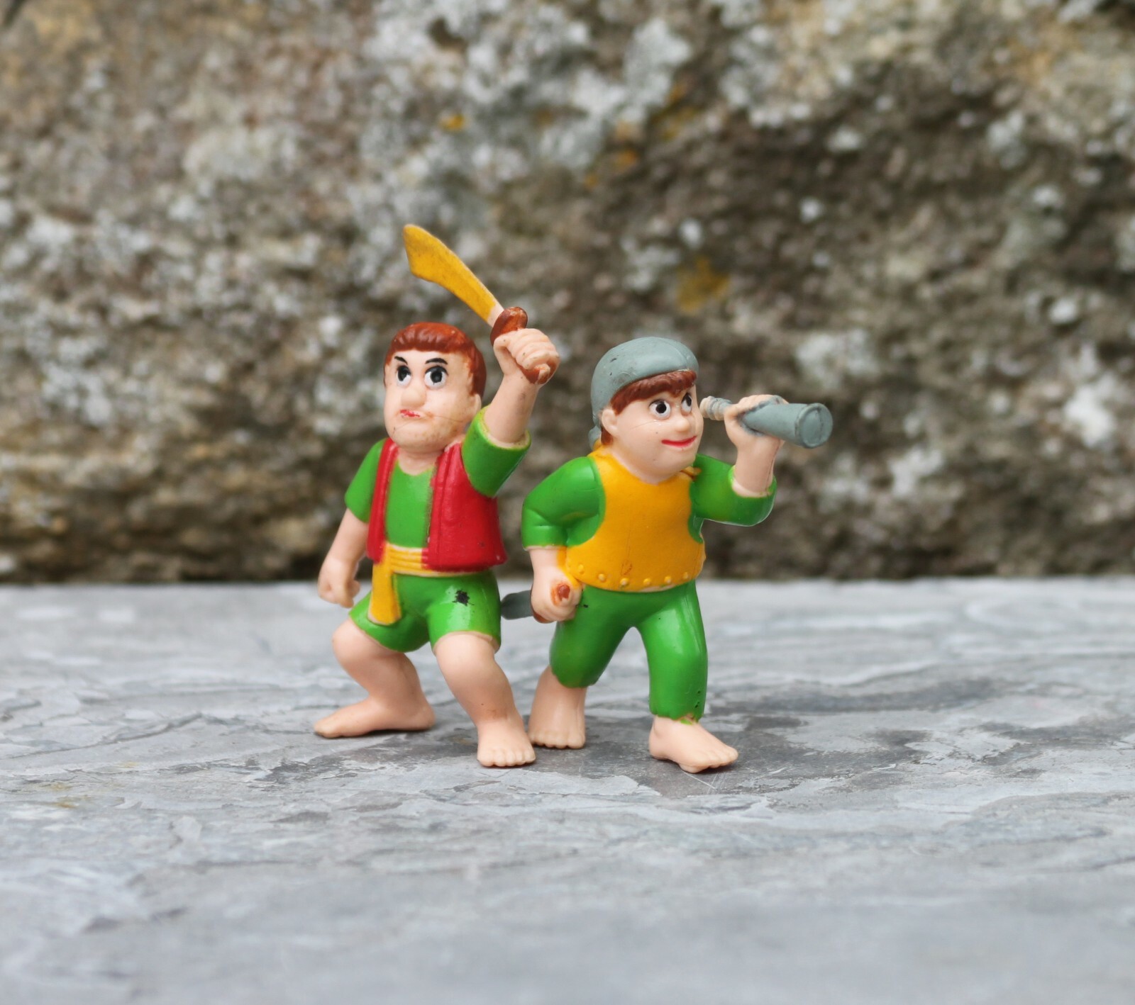 Vintage lot 2 x figurine Soma pirate (koka)