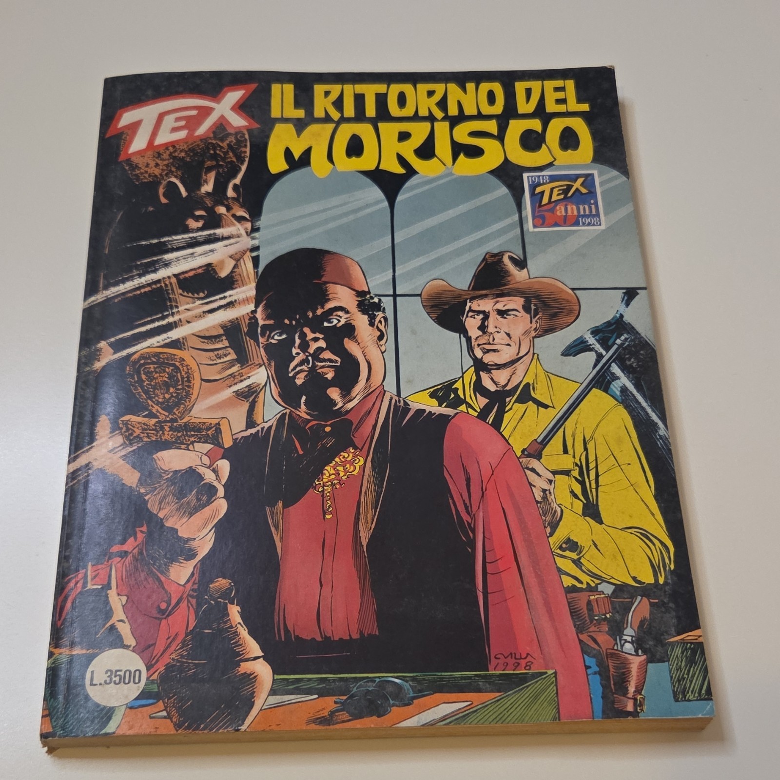 Sergio Bonelli Editore Tex 452 Il ritorno del Morisco Giugno 1998 B/N 50 anni