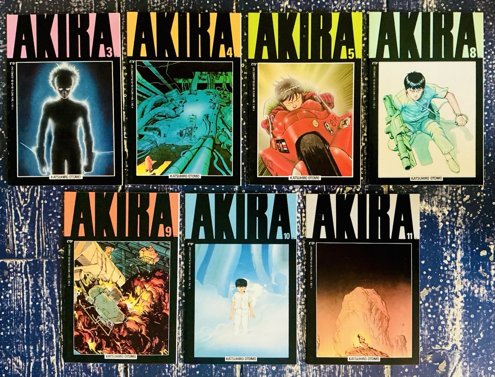 AKIRA Epic Marvel Comics TPB #3 #4 #5 #8 #9 #10 #11 OTOMO 1988 manga anime 1°