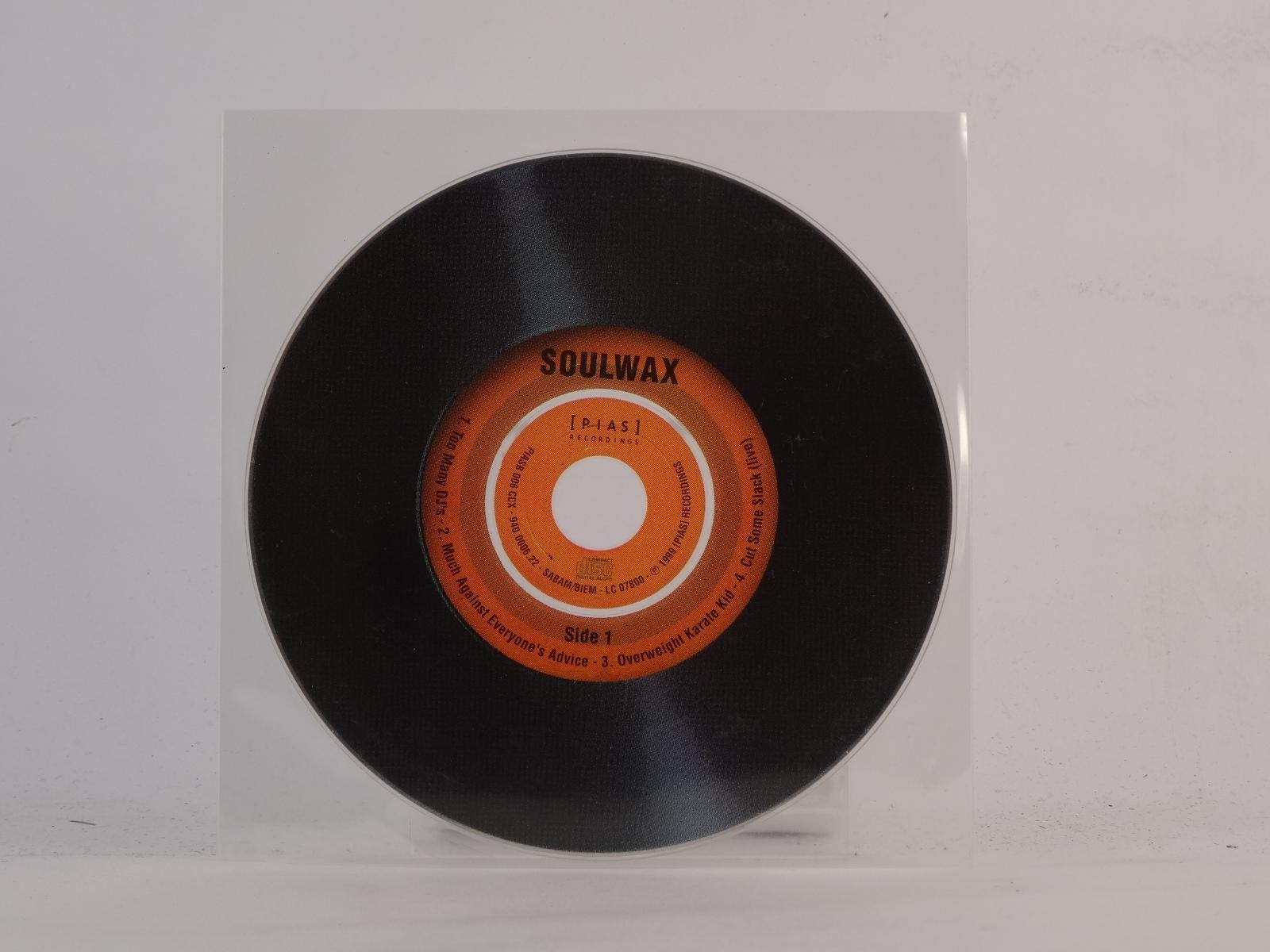 SOULWAX TOO MANY DJ'S (E50) 4 Track Promo CD Single plus Plastic Sleeve PIAS