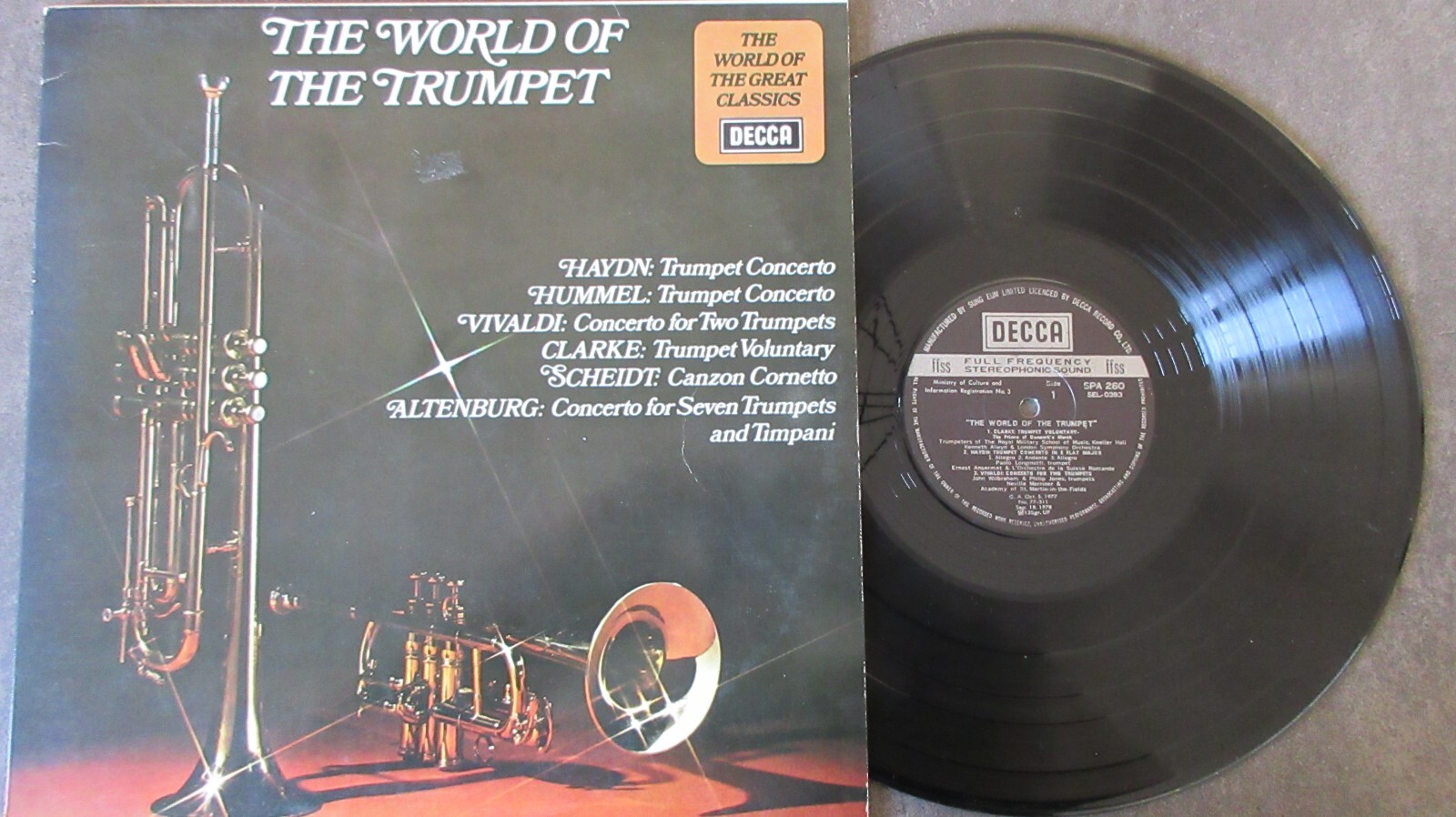 The World of the Trumpet LP 1977 **EX/MINT**