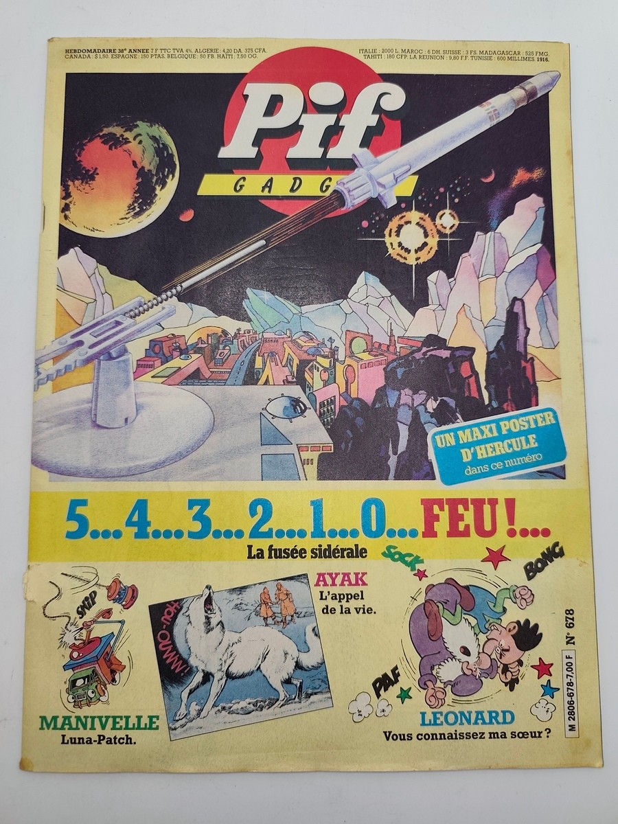 Pif Gadget 678  sans le gadget  ni poster - 1982