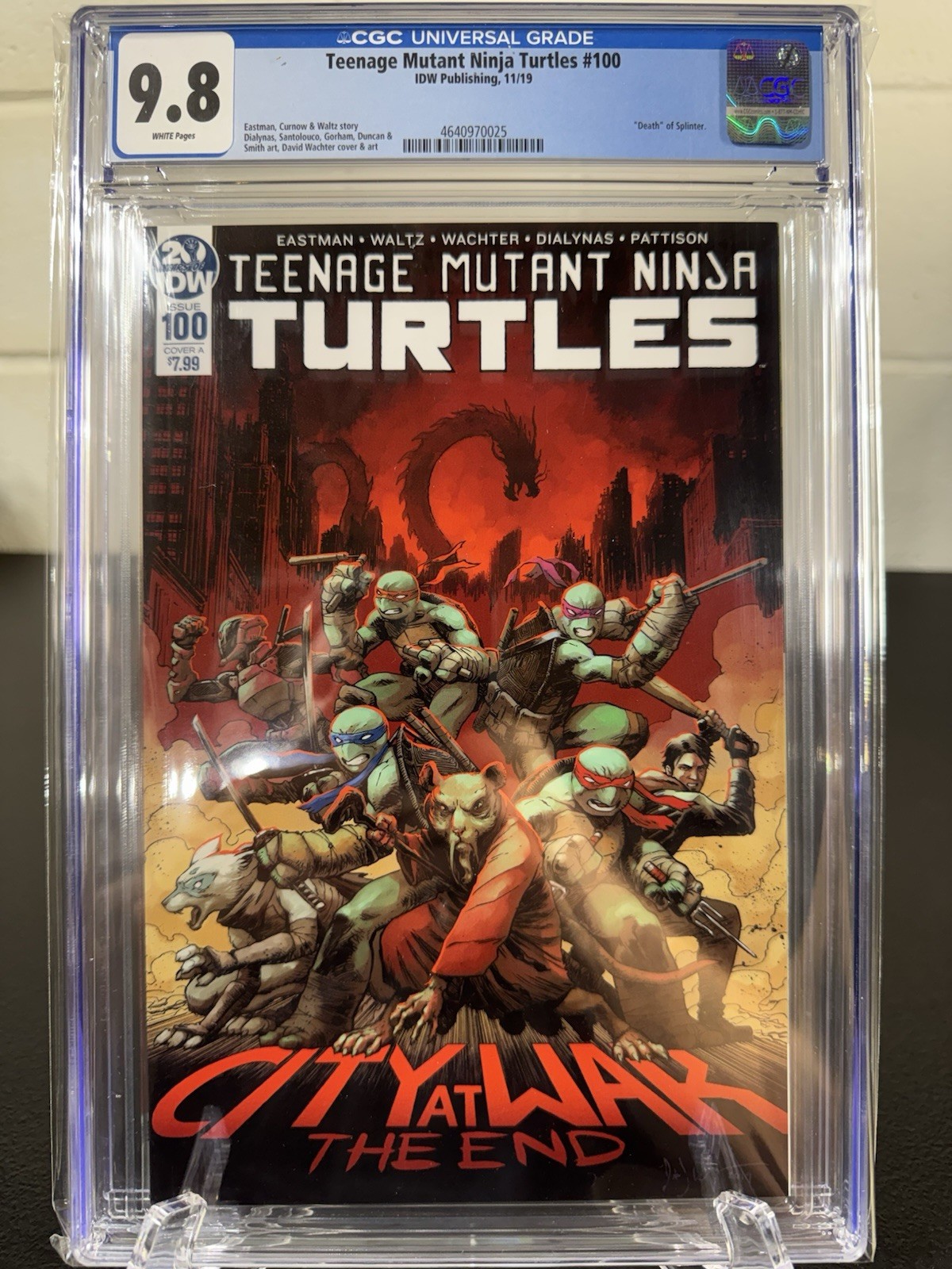 Tartarughe Ninja Mutanti Teenage Vol. 5 #100 IDW Publishing 11/19 CGC 9.8