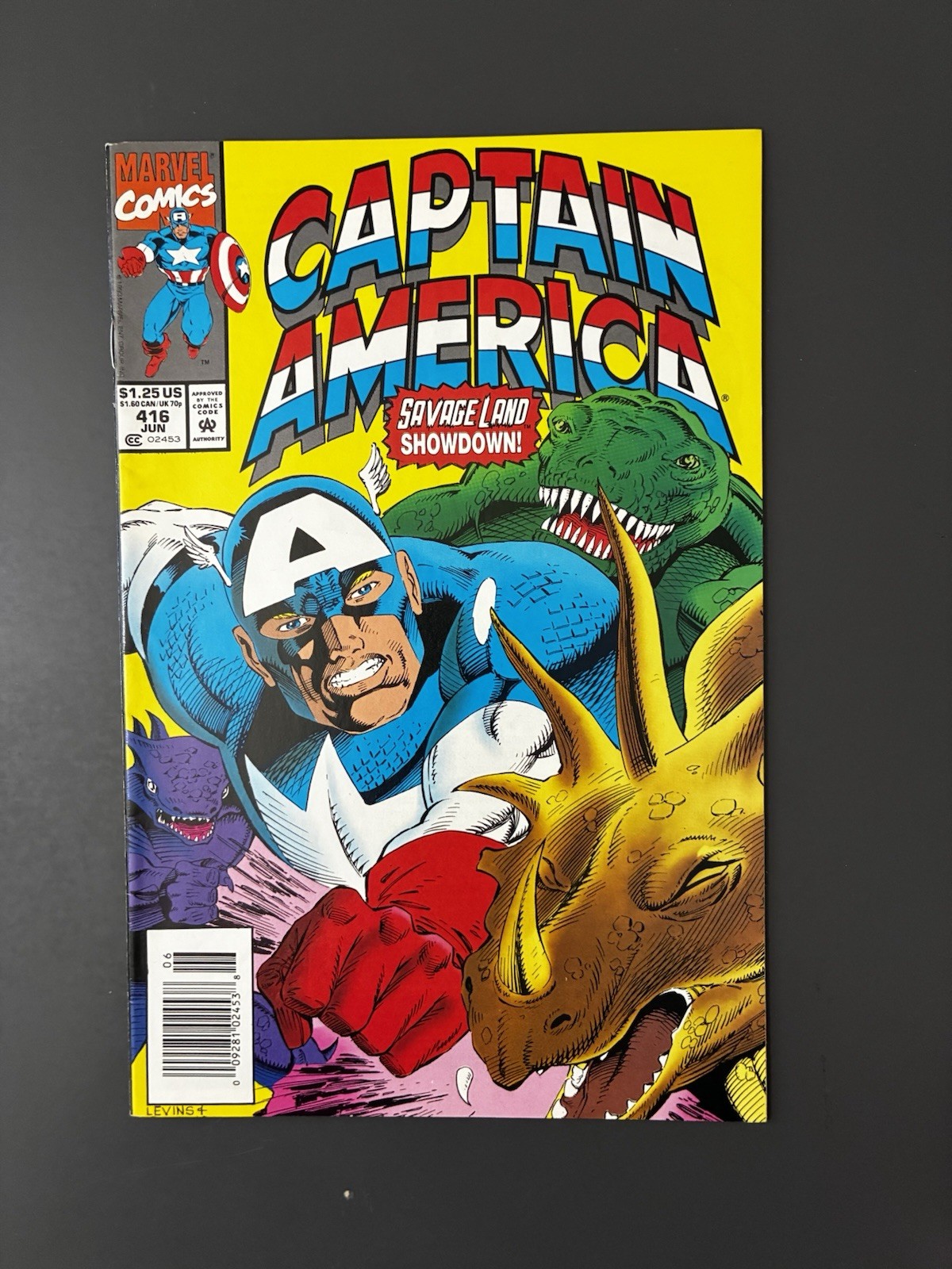 🚿 Captain America 416 Newsstand $5 minimum purchase required