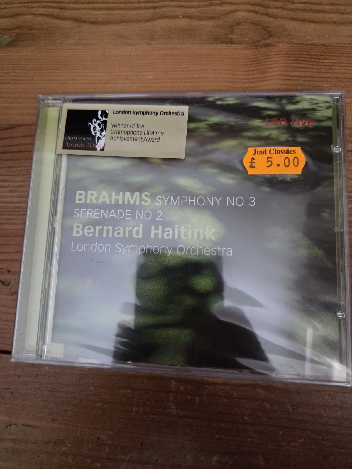 Brahms Symphony No 3 Serenade No 2 Bernard Haitink LSO Live Audio CD Sealed New