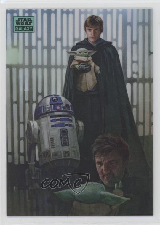 2024 Chrome Star Wars Galaxy Aqua Refractor /199 R2-D2 Grogu Luke Skywalker 1j3k
