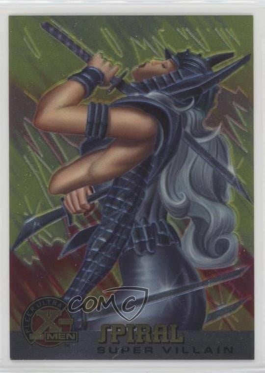 1995 Fleer Ultra Marvel X-Men All-Chromium Super Villain Spiral #77 0l4h