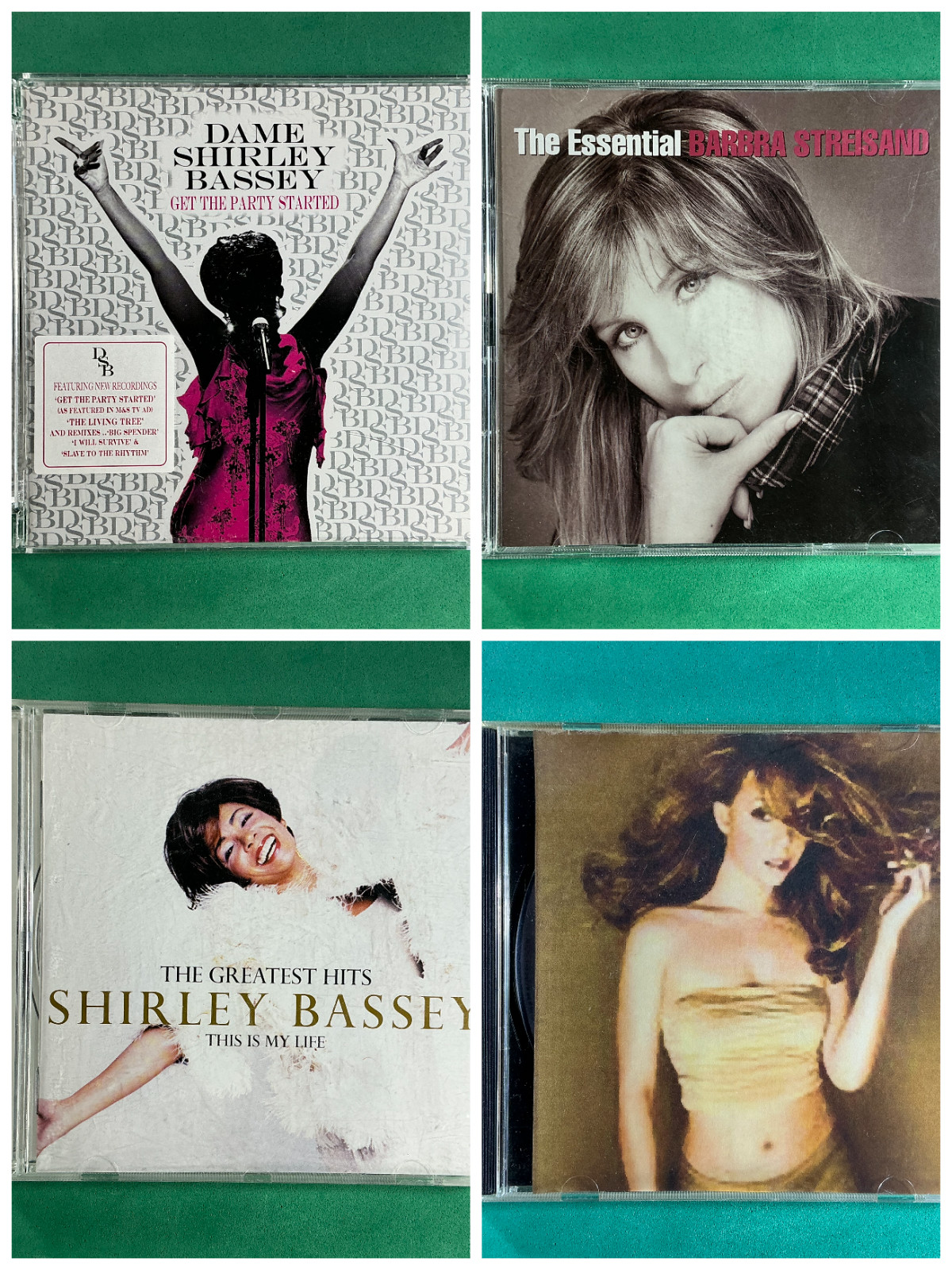 Shirley Bassey Barbra Streisand Mariah Carey 4 CD Vocal Divas Greatest Hits 30