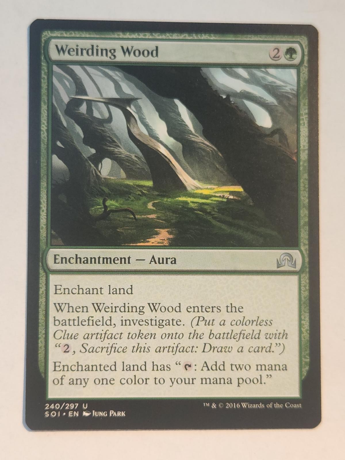 Weirding Wood 240 ombre su Innistrad Magic: The Gathering LP non comune