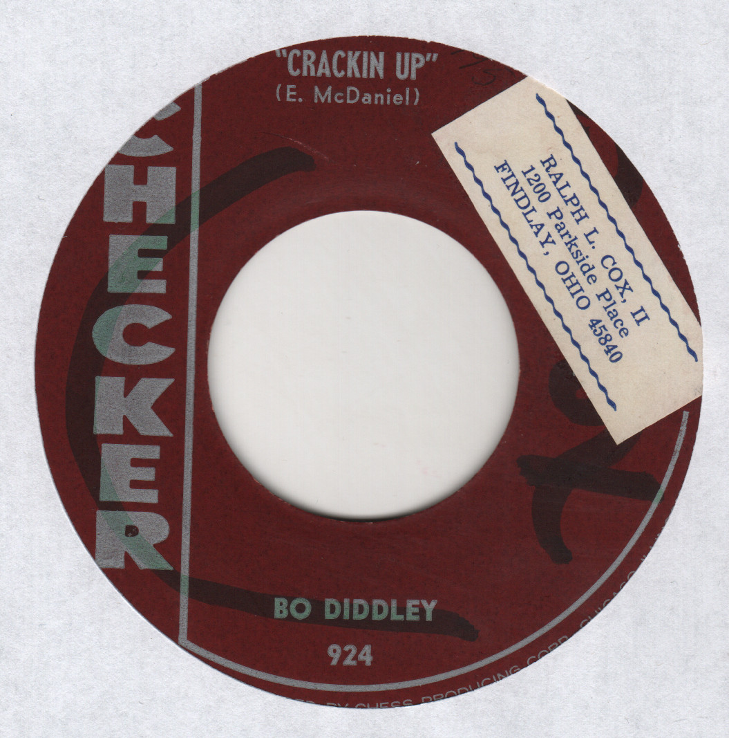 45 RPM ORIGINAL - BO DIDDLEY - Crackin' Up/The Great Grandfather - CHECKER