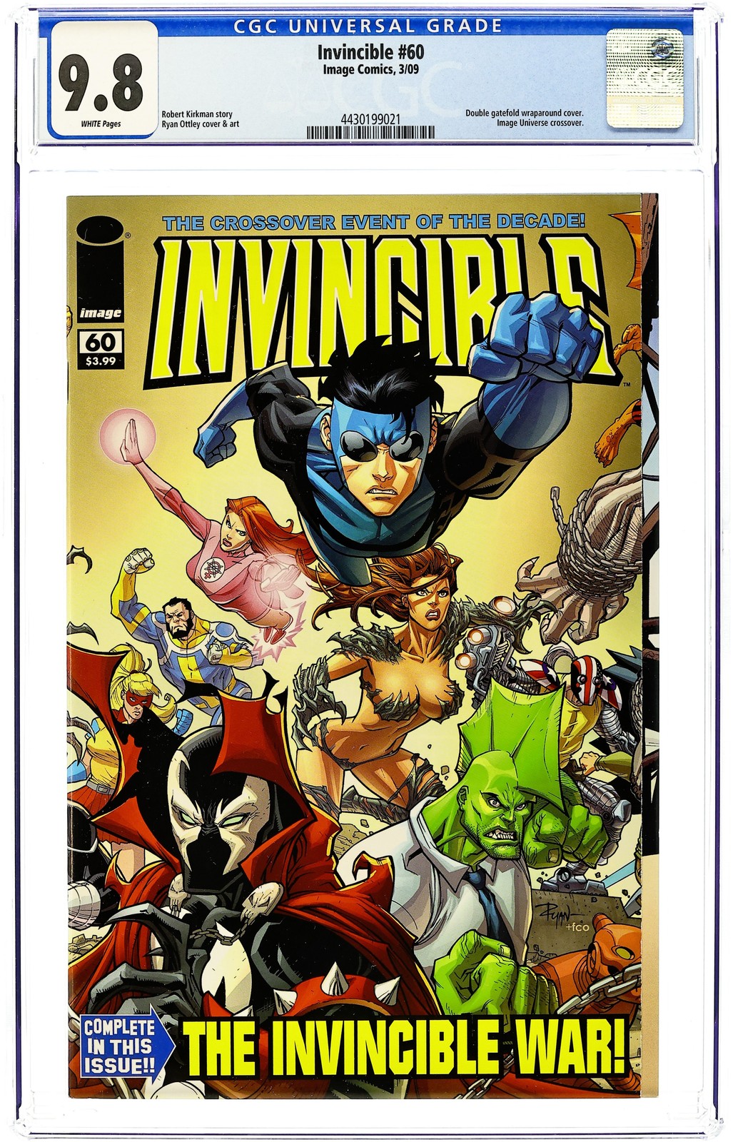 Invincible #60A Ottley 1st Printing CGC 9.8 2009 4430199021