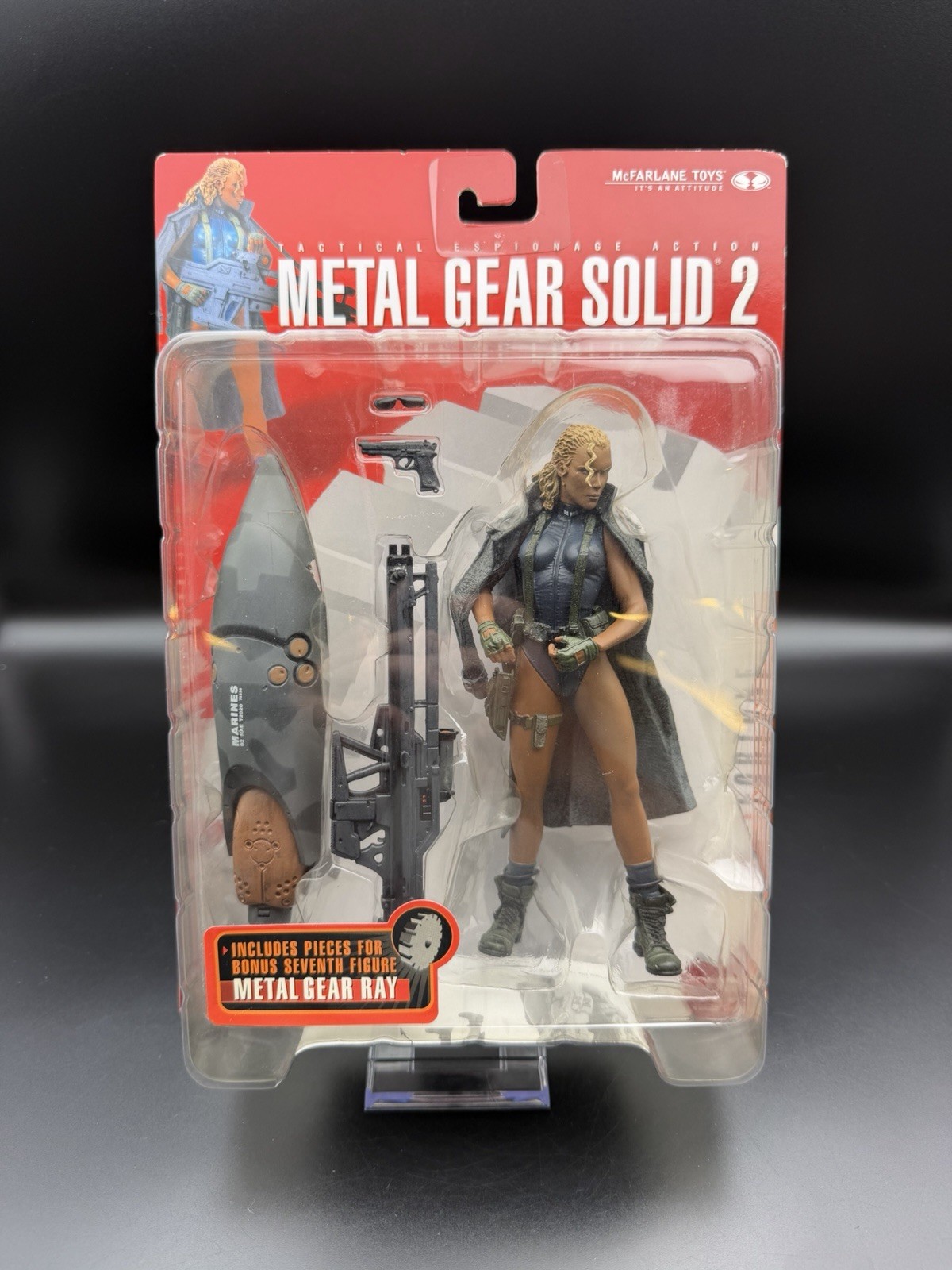2001 Metal Gear Solid 2 FORTUNE Action Figure McFarlane Toys 6” NIB Sealed