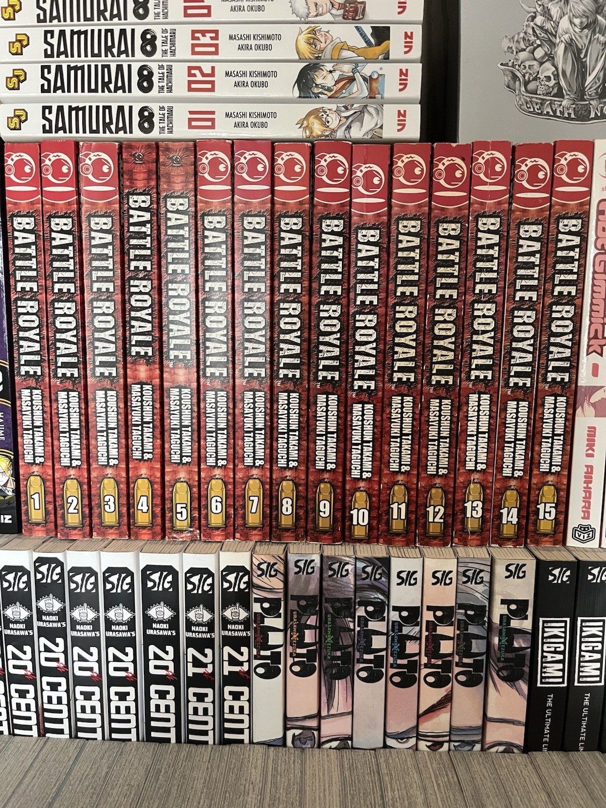 Tokyopop Battle Royale manga volumi 1-15 inglese Koushun Takami Taguchi