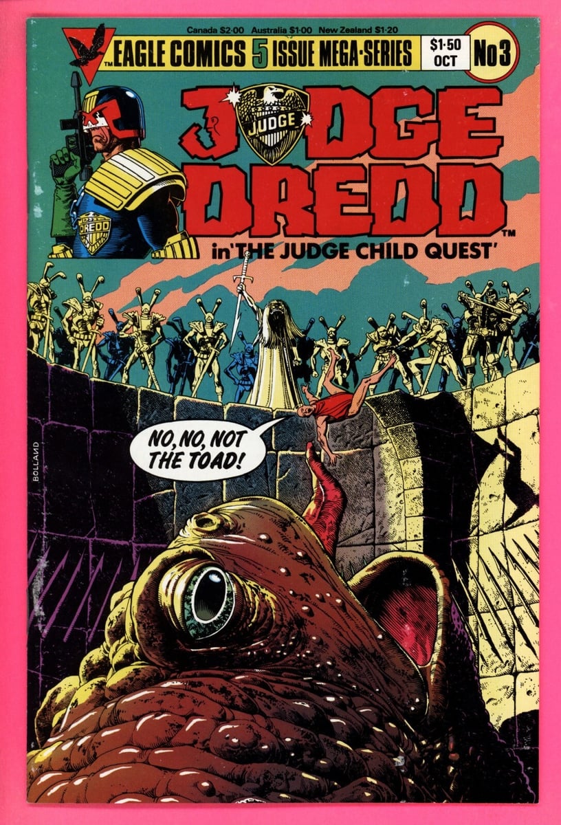 Judge Dredd Child Quest 3 VF 8.0 Eagle fumetti Brian Bolland