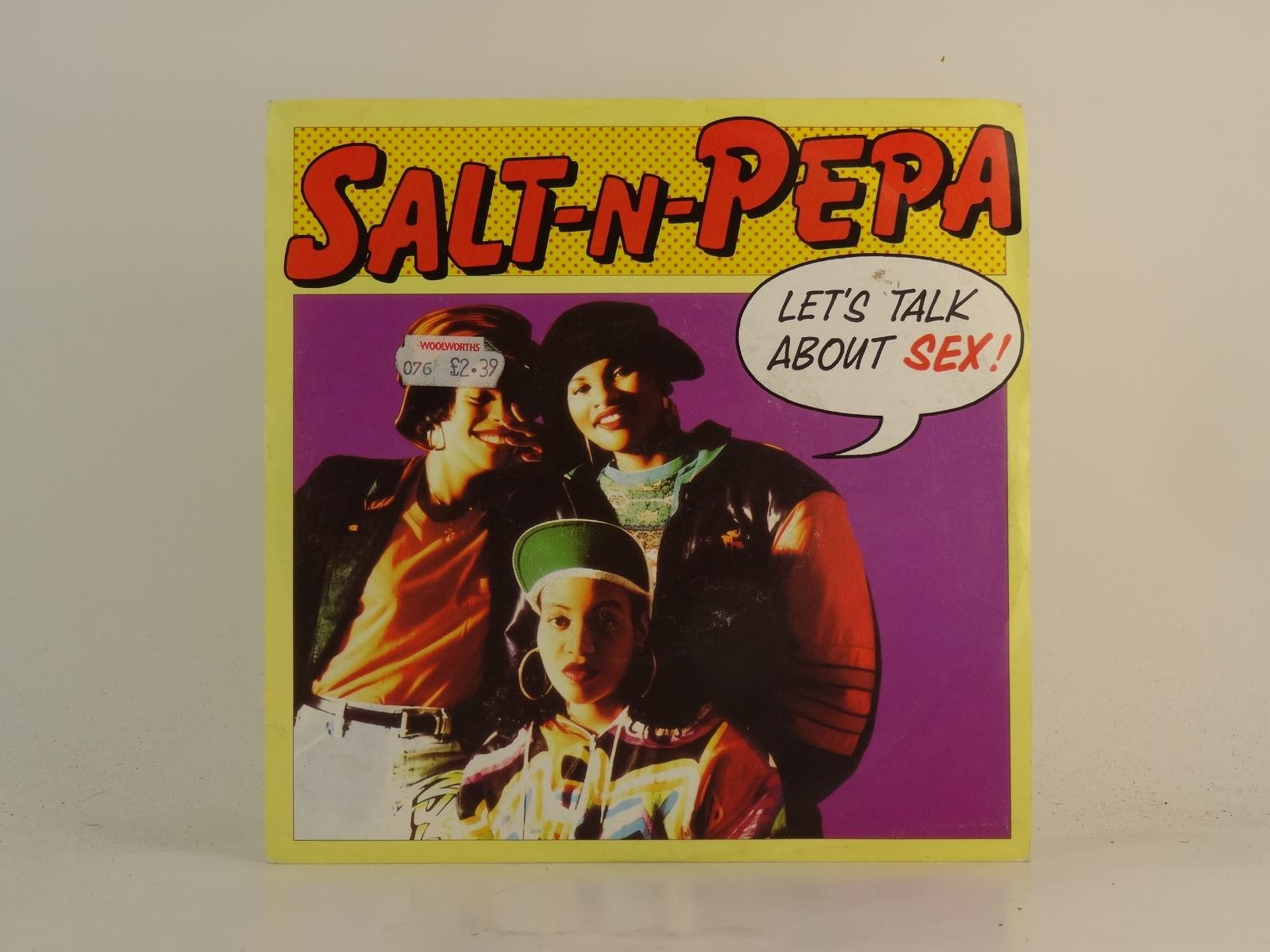SALT 'N' PEPA LET'S TALK ABOUT SEX! (5) (78) 2 Track 7" Single plus Picture Slee