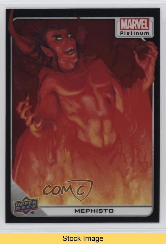 2023 Upper Deck Marvel Platinum Black Rainbow Mephisto #44 LEGGI s1t