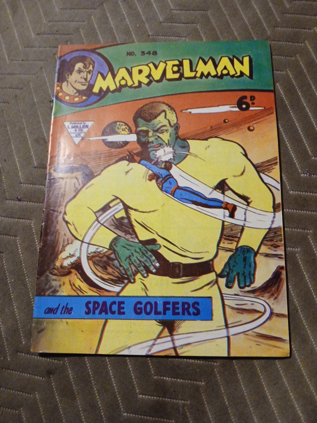 Marvelman # 348 primi anni 60 UK mensile L. Miller & Son Silver Age supereroe fantascienza