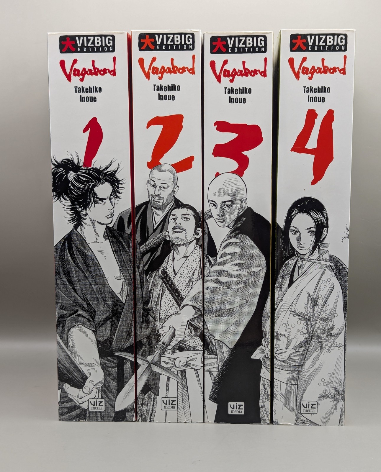 Vagabond manga lotto volumi 1-4 brossura inglese VIZBIG edizioni 3 in 1