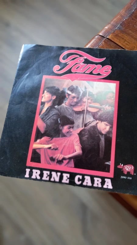 Vinyl (45t) bande original de série "fame "
