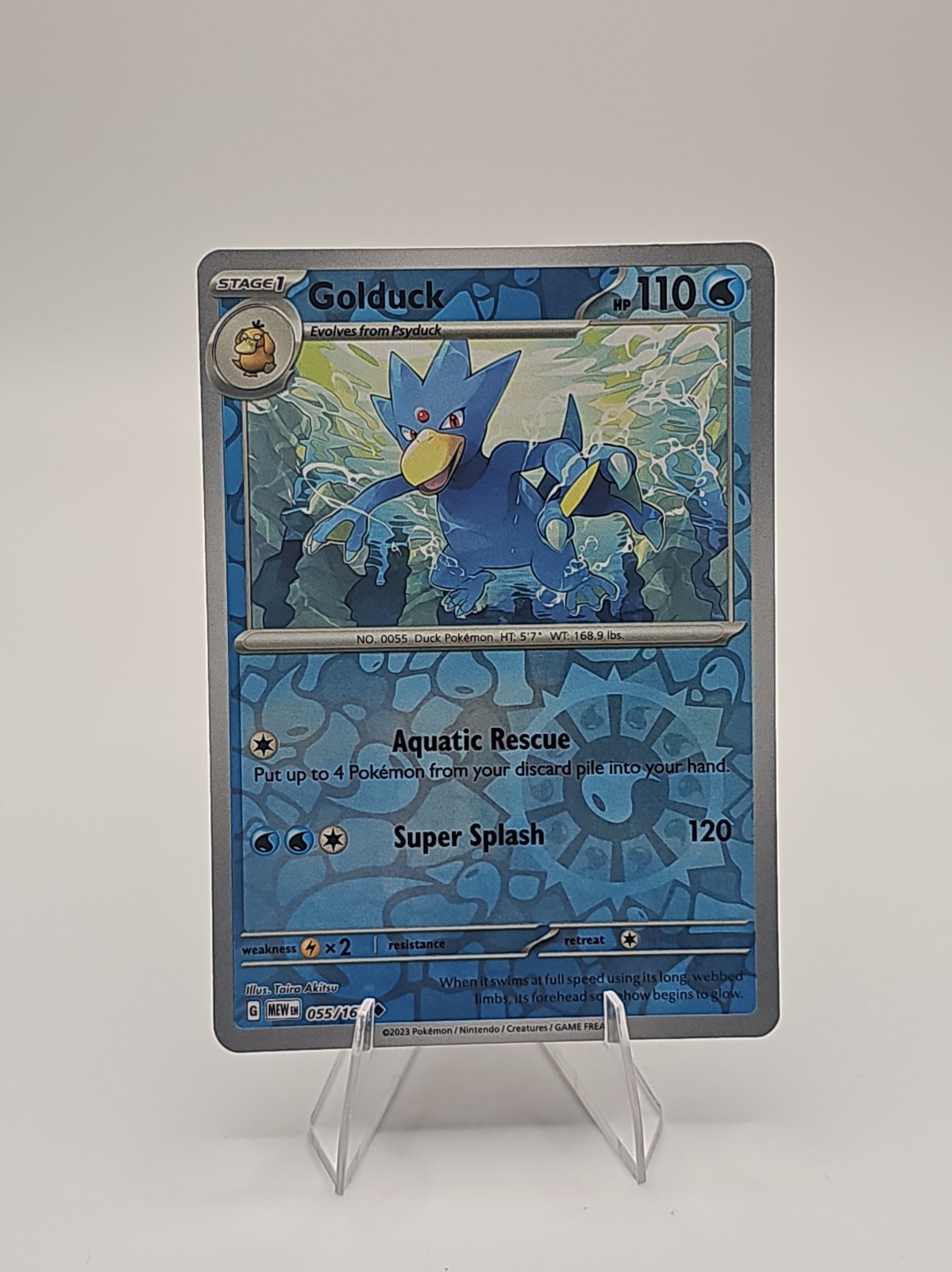 GOLDUCK 055/165 - Reverse Holo Rare - 151 - NM/M