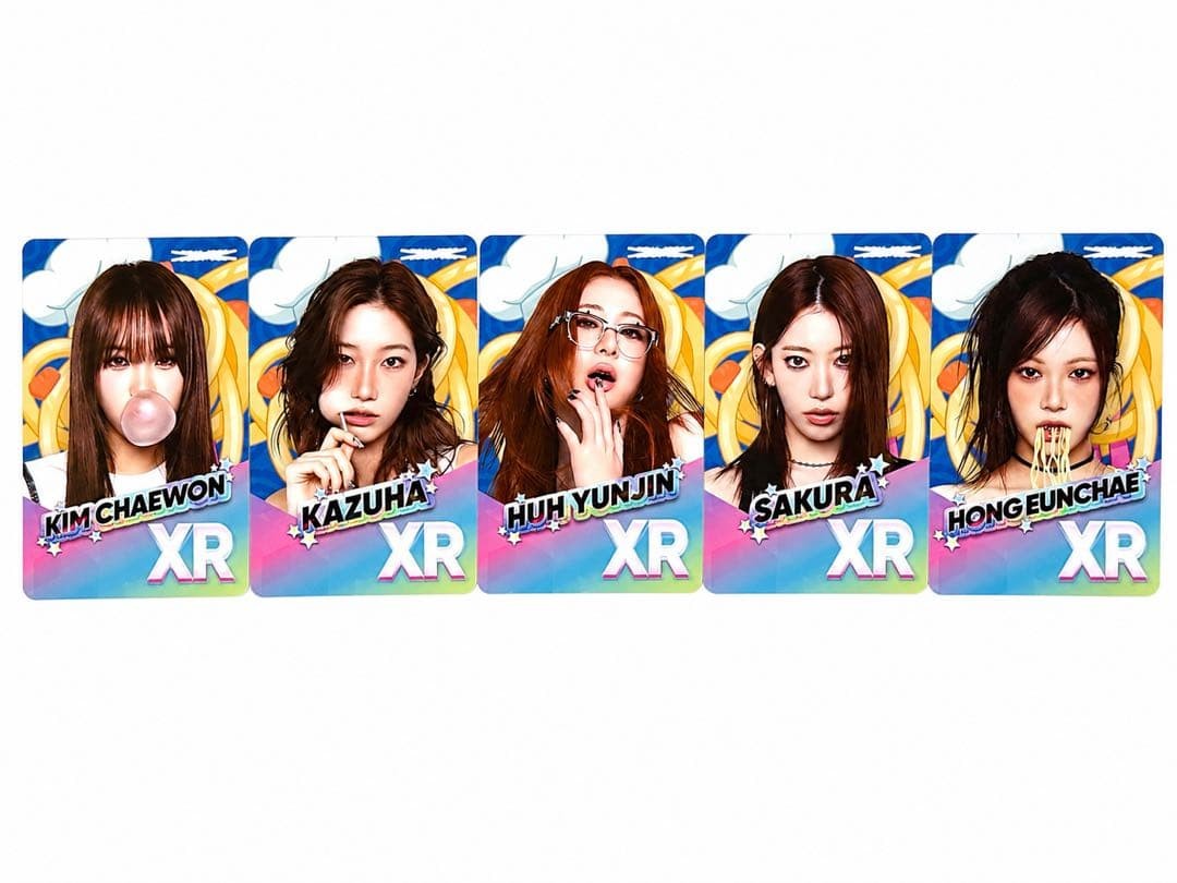 Le Sserafim Kim Chaewon XR Card set 5 pezzi Tokyo Dome Limited 2025 set di 5