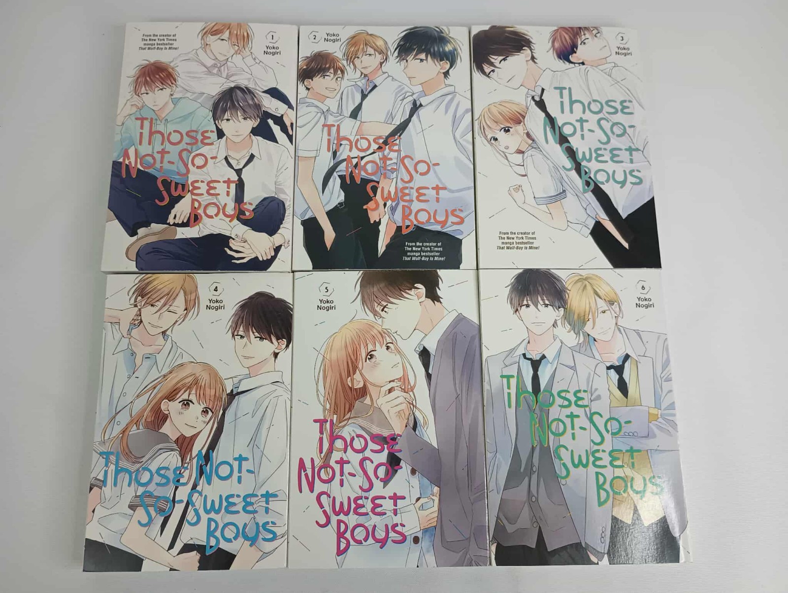 Lotto 6 Quei Ragazzi Non Così Dolci Yoko Nogiri Libri 1-6 Manga Set Quasi Completo